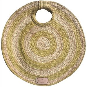 Kate spade circular straw handbag